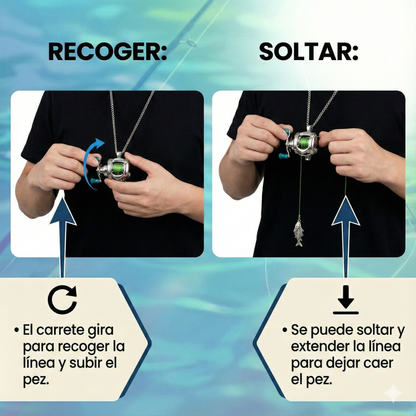 Colgante carrete de Pesca